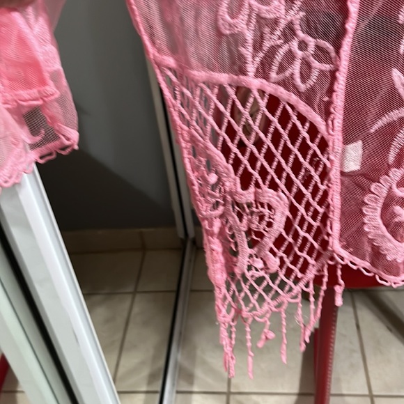 Pink sheer tunic - Picture 3 of 9